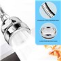Mousseur robinet cuisine economie eau 3 modes d'ecoulement de l'eau avec extension en acier inox flexible brise jet robinet cuis