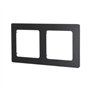 Plaque murale en aluminium noir au design moderne et élégant