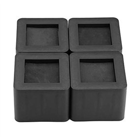 Greensen Rehausseur Pieds de lit - Rehausseur Meuble - Risers de Meubles 4 pièces - Antidérapantes - Furniture & Bed Riser - pou