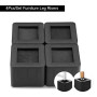 Greensen Rehausseur Pieds de lit - Rehausseur Meuble - Risers de Meubles 4 pièces - Antidérapantes - Furniture & Bed Riser - pou