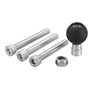 MOMOALA Ram Ram-B-367U Base De Serrage De Guidon Moto avec 1 Ball & M8 Vis Kit Set