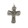Croix de Torreciudad en métal avec plaqué argent 5 µm. Dimensions : 42 x 34 mm