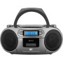 ECG CDR 999 Dab Radio Dab+/FM avec Lecteur CD/Cassette Argenté