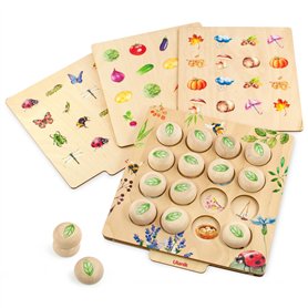 Ulanik Mémoire en Bois - 16 Feuilles à partir de 4 Ans