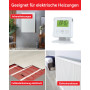 ELEKTROBOCK BT731 Thermostat d'ambiance sans Fil avec récepteur - Support - Portée jusqu'à 35 m - pour Chauffage électrique et I