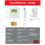 ELEKTROBOCK BT731 Thermostat d'ambiance sans Fil avec récepteur - Support - Portée jusqu'à 35 m - pour Chauffage électrique et I