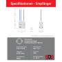 ELEKTROBOCK BT731 Thermostat d'ambiance sans Fil avec récepteur - Support - Portée jusqu'à 35 m - pour Chauffage électrique et I