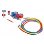 SIXTOL Mechanic AC Tester 1 | Kit de Test de climatisation | Kit manomètre | Testeur d'étanchéité | R12 R134a R22 | Service de c
