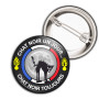 Badge 38mm Chat Noir Un Jour Char Noir Toujours Blanc Pins Bouton Epinglette