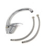 TEMPS DE SOLDES Robinet Pour Évier Cuisine Mélangeur Canon Haute Laiton Chrome Mono Commande