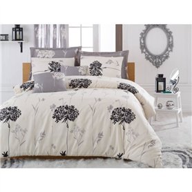 Parure de lit - 1 housse de couette 220 x 240 cm + 2 taies d'oreiller 60 x 60 cm - 65% coton