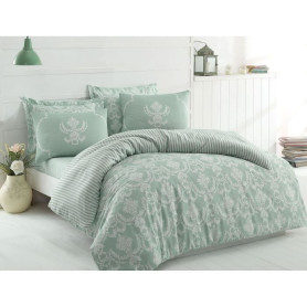 Parure de lit - 1 housse de couette 220 x 240 cm + 2 taies d'oreiller 60 x 60 cm - 65% coton