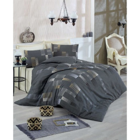 Parure de lit - 1 housse de couette 220x240 cm + 2 taies d'oreiller 60x60 cm - 65% coton