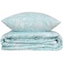 Parure de lit - 1 housse de couette 220 x 240 cm + 2 taies d'oreiller 60 x 60 cm - Satiné 100% coton - Blanc