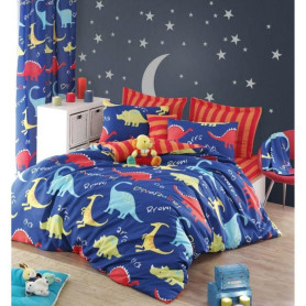 Parure de lit - 1 housse de couette 220 x 240 cm + 2 taies d'oreiller 60 x 60 cm - 65% coton