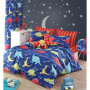 Parure de lit - 1 housse de couette 220 x 240 cm + 2 taies d'oreiller 60 x 60 cm - 65% coton