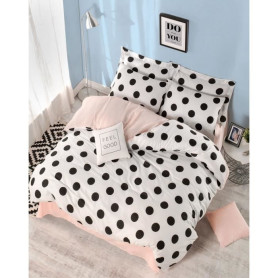 Parure de lit - 1 housse de couette 220 x 240 cm + 2 taies d'oreiller 60 x 60 cm - 65% coton