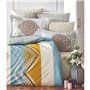Parure de lit - 1 housse de couette 220 x 240 cm + 2 taies d'oreiller 60 x 60 cm - 100% coton renforcé - Blanc
