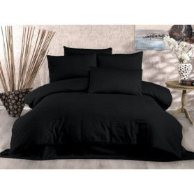 Parure de lit - 1 housse de couette 220 x 240 cm + 2 taies d'oreiller 60 x 60 cm - 80% coton