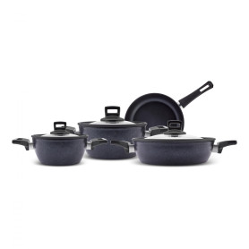 Karaca Biodiamond Powerful Plus Batterie de cuisine 7 pièces avec revêtement diamant – Batterie de qualité supérieure pour la cu