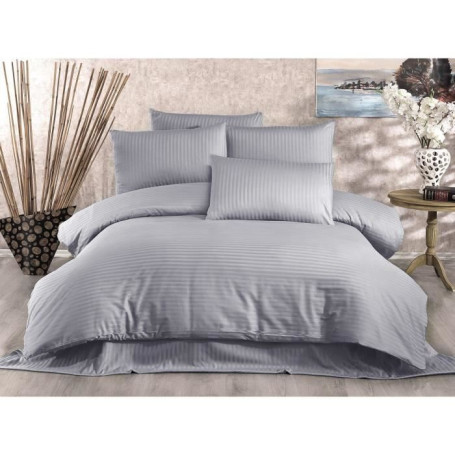Parure de lit - 1 housse de couette 220 x 240 cm + 2 taies d'oreiller 60 x 60 cm - 70% polyester