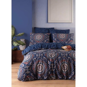 Parure de lit - 1 housse de couette 220 x 240 cm + 2 taies d'oreiller 60 x 60 cm - 65% coton