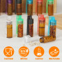 Lot de 24 Distributeurs à épices en poudre avec cuillère - Flacons miniatures étanches de 6ml pour sel, poivre, épices - Idéal p