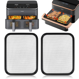 LUOJINYI Lot de 2 Protection en Acier Inoxydable pour COSORI Dual Blaze TwinFry 10L/ Cosori CAF-R901-AEU 8