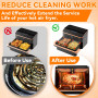 LUOJINYI Lot de 2 Protection en Acier Inoxydable pour COSORI Dual Blaze TwinFry 10L/ Cosori CAF-R901-AEU 8,5L, Grille Anti Proje
