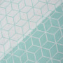 Vency Housse de Couette 220x240 3-Pièces Turquoise - Oeko-TEX 80% Coton & 20% Polyester, 1x Housse de Couette avec Fermeture écl
