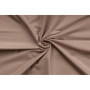 Parure de lit - 1 housse de couette 220 x 240 cm + 2 taies d'oreiller 60 x 60 cm - 100% coton renforcé - Brun