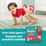 Pampers Baby-Dry Taille 6, 80 Couches, 13kg-18kg, Une Nuit Confortable Jusqu’À 100% Sans Fuites