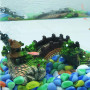 Youery Aquarium Pont Ornement,Poissons Paysage réservoir Décor Aquarium Résine Pont réservoir de Poissons Arc Arche Pavillon Arb