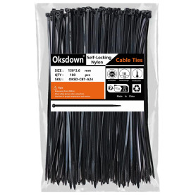 Oksdown Collier de Serrage en Nylon 150 mm × 3