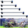 BPS Lampe LED à clip étanche et submersible pour aquarium pour éclairage de plantes Blanc/bleu 1.5W 30cm [Blanc]