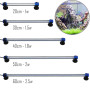 BPS Lampe LED à clip étanche et submersible pour aquarium pour éclairage de plantes Blanc/bleu 1.5W 30cm [Blanc]