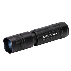 GRUNDIG Lampe de poche LED 120 lumens – 3 W – Portée 180 m – 3 modes d'éclairage : élevé