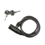 Serrure en Spirale Dunlop - Antivol de Vélo - 8 x 1500 MM - Inclus 2 Clés - Serrure - Câble d'Antivol - Serrure pour Vélo - Noir