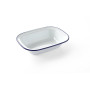 HENDI Plat rectangulaire en acier émaillé blanc