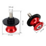 2pcs Moto 8MM CNC Aluminium Diabolos Support de Bras Oscillant,Protection Moto Accessoires Moto CNC,Moto Roue Arrière Fourche Es