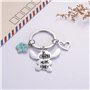 Dehott Stitch Ensemble pendentif – Chaîne et porte-clés avec fleur et cœur « Ohana Means Family » - Idée cadeau pour objets Stit