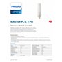Ampoule Master PL-C - 13 W - 2 broches G24d-1 - 3000 k - Philips