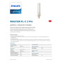 Ampoule Master PL-C - 13 W - 2 broches G24d-1 - 3000 k - Philips