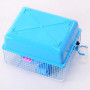 Cage de Voyage Portable pour Hamster et Petit Animal - Villa Translucide en Plastique pour Gerbille et Souris (23x17x15cm)