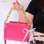PYSEOSISE Porte-clés en Perles, 6 Pièces Porte-clés en Forme de Nœud avec Perles, Élégants Pendentif de Sac Porte Clef en Perle 