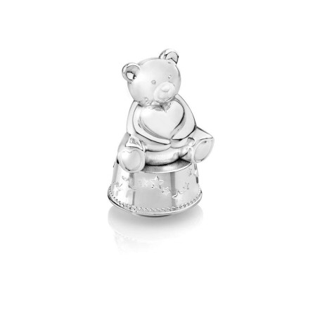 Zilverstad Boîte à Musique/Tirelire Ours avec Coeur