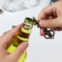 Amindz 10 Pièces Vintage Porte Clef Decapsuleur,Ouvre Clés en Forme avec Étiquettes et Ficelle,Bière Ouvreur Mariage,Clés Ouvreu