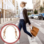 Gloryit Lot de 4 Poignées de Sac Avec Perles Anses pour Sac à Mains Bois Bois Sac De Perles Anses pour Sac à Mains Anse pour Sac