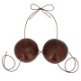 Boland 52213 Soutien-Gorge en Noix de Coco Taille Unique Accessoire hawaïen Fête sur la Plage Fête à thème Carnaval Costume