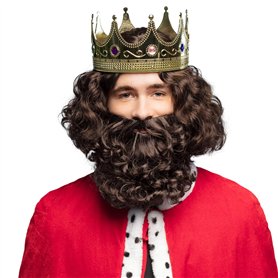 Boland 85062 - Perruque Roi avec barbe pour adultes